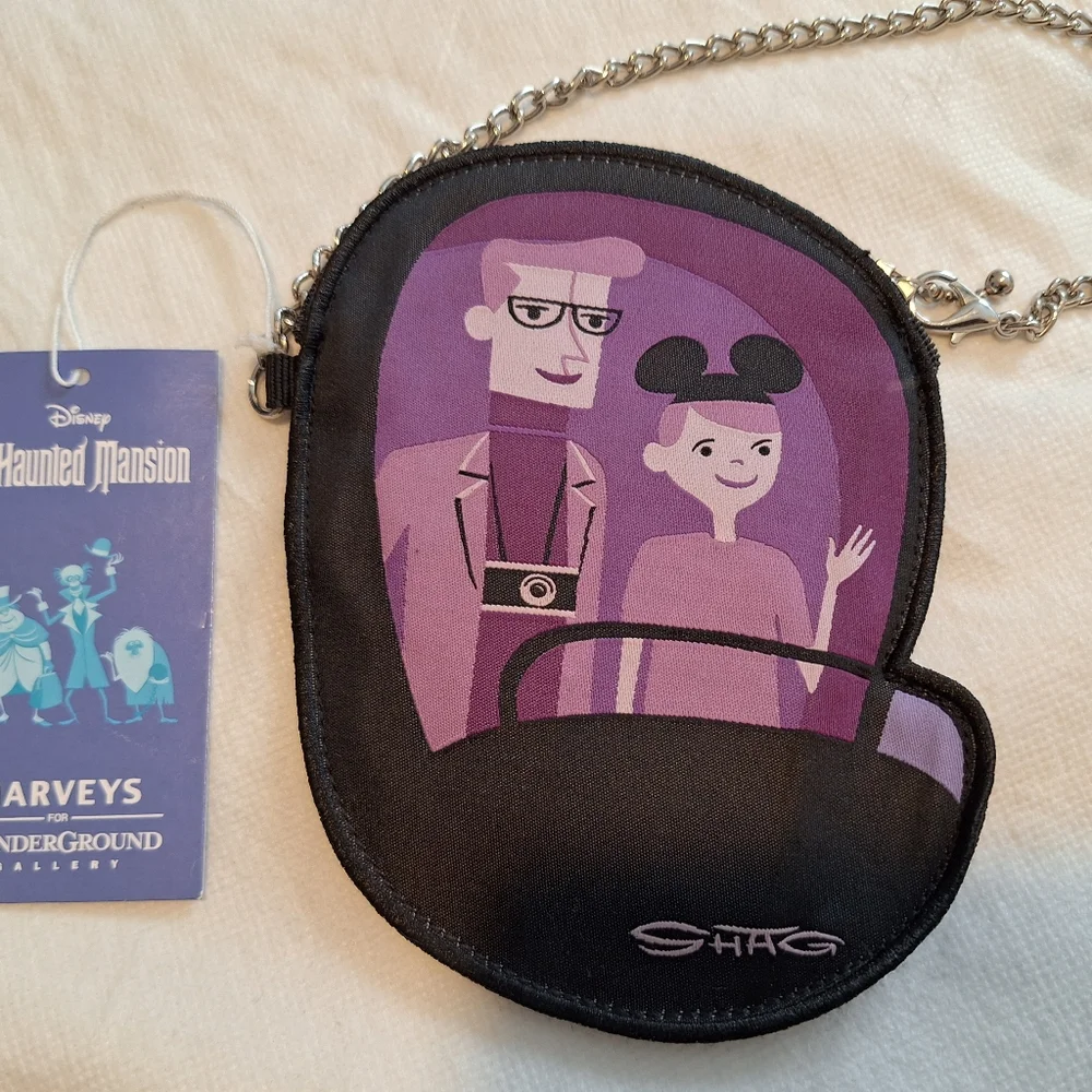 Disney Haunted Mansion Shag Coin Purse - Picture 1 of 3